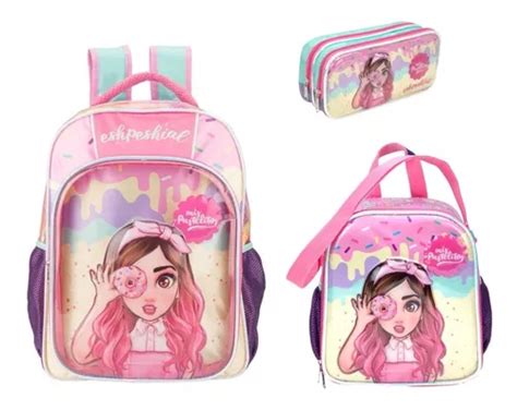 Kit Mochila Lonchera Y Lapicera Pastelitos Primaria Uni969 En Venta En