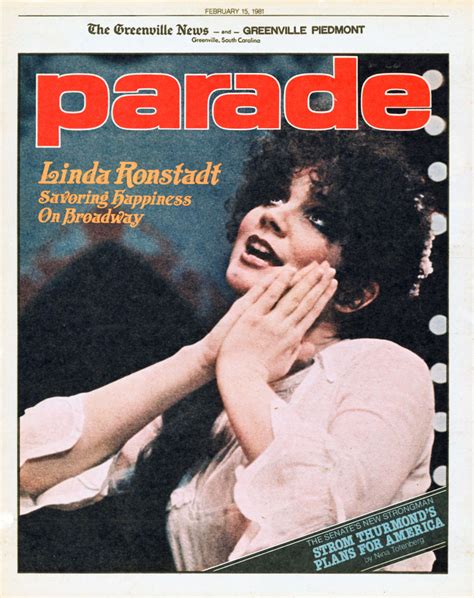 Linda Ronstadt Savoring Happiness On Broadway Parade February