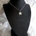 Sterling Silver Diamond Star Necklace Pendant Sterling Silver Star