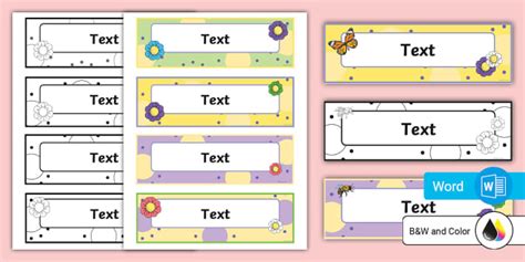 Editable Floral Theme Labels Lehrer Gemacht Twinkl