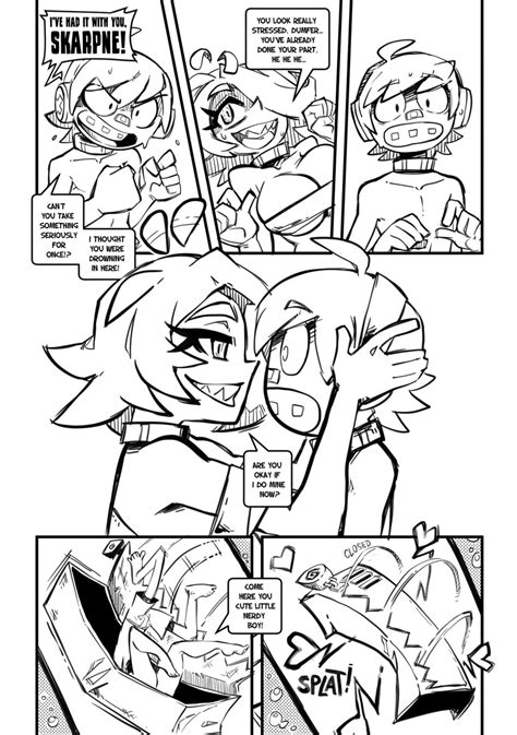 Rule 34 Comic Dialogue English Text Female Gerph Monochrome Sex Skarp