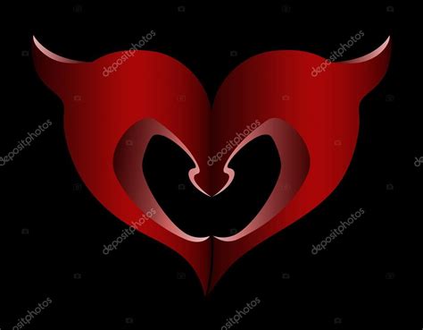 Vector Illustration Of Evil Heart For Valentines Day — Stock Vector © Aleksandrsb 18658221