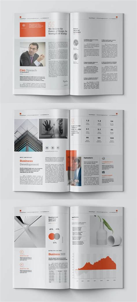 Annual Report Template Indd Idml Brochure Template Annual Report