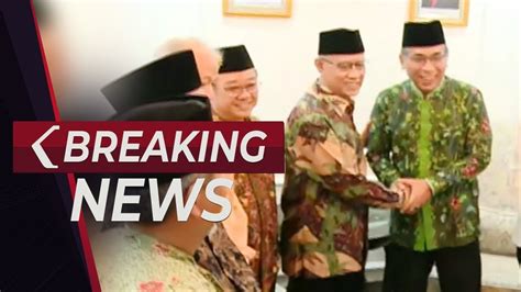 Breaking News Ketum Pbnu Yahya Cholil Staquf Sambut Kunjungan Pp