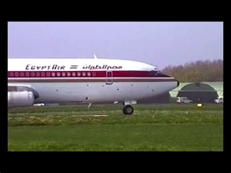 NOISY And THUNDEROUS Departure Boeing 707 Egyptair SU APD OSTEND 1998