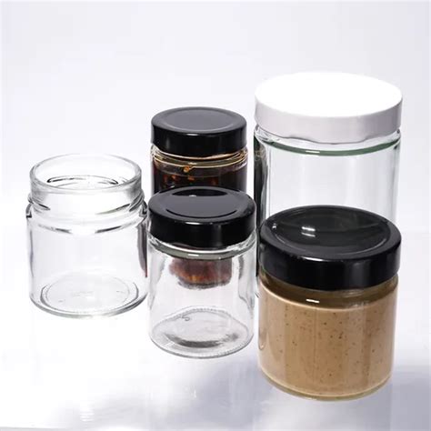 Glass Jam Honey Food Storage Jar Sealed Storage Kimchi Bottle With Lid Honey Jar Glass And