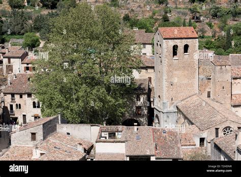 Saint Guilhem Le Desert South Of France General View Of The Village