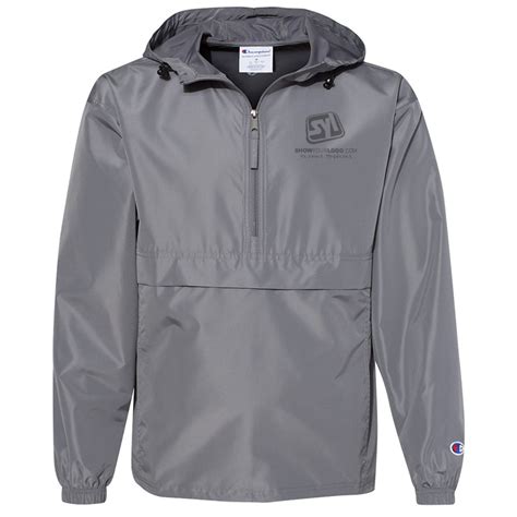 Champion Packable Quarter Zip Jacket Show Your Logo