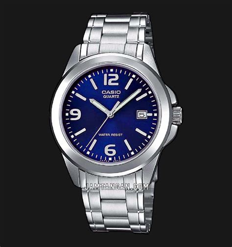 Casio General MTP 1215A 2ADF Enticer Men Blue Dial Stainless Steel