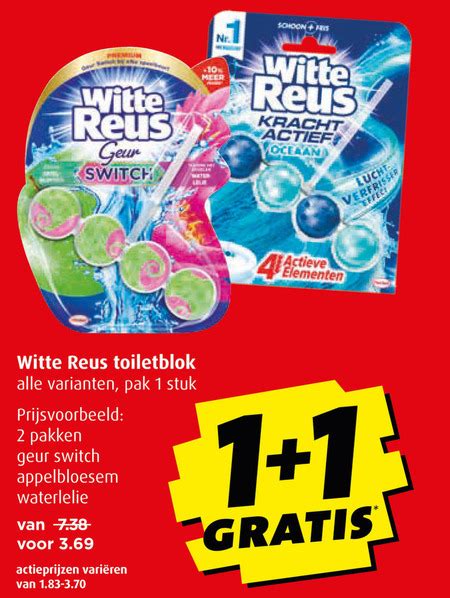 Witte Reus Toiletblok Folder Aanbieding Bij Boni Details