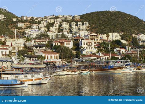 Kash, Turkey - November 29, 2022: View of the Turkish City of Kas. Tourist Attractions of Turkey ...