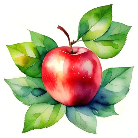 Jumla apple watercolor sketch drawing clipart | Clipart Nepal