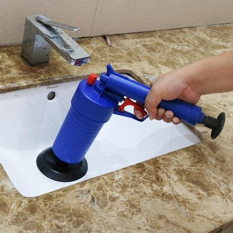 The Drain Blaster Uses Compressed Air To Clean Out The Toughest Clogs