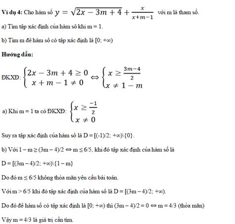 Cách tìm tập xác định của hàm số lớp 10 Giải Toán 10 Báo Sài Gòn