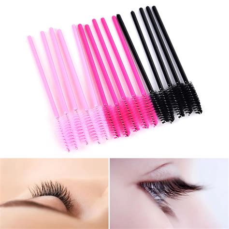 50pcs Lot Disposable Mascara Wands Applicator Lashes Nylon Makeup