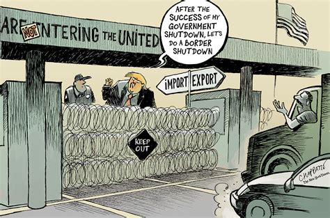 Closing The Mexico Border Globecartoon Political Cartoons