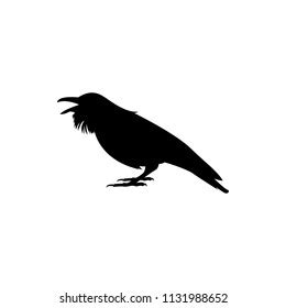 Vector Crow Silhouette Stock Vector (Royalty Free) 1131988652 | Shutterstock