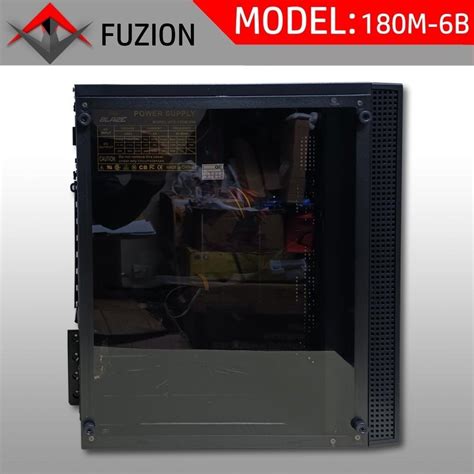 Fuzion Computer Case Black With Power Supply Atx 700w 500 Computers