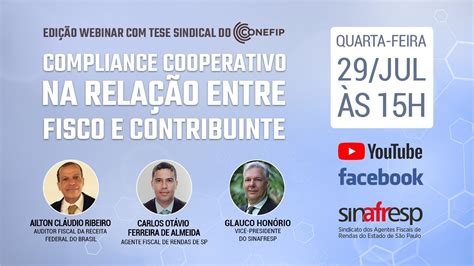 Webinar Compliance Cooperativo na relação entre Fisco e Contribuinte