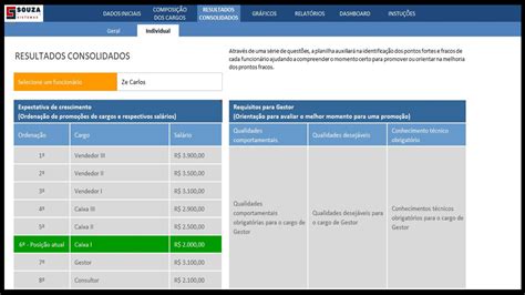 Plano De Cargos E Sal Rios Souza Sistemas