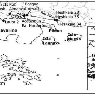 Ubicaci N Del Rea De Estudio Y Los Sitios Arqueol Gicos Analizados