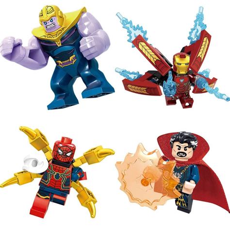 MakeCool - 16pcs/set Marvel Compatible Lego Avengers Minifigures Building Blocks Toy Kids Gifts