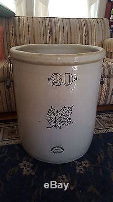 Rare Vintage 20 Gallon Crock Western Stoneware Company Monmouth Ill Usa