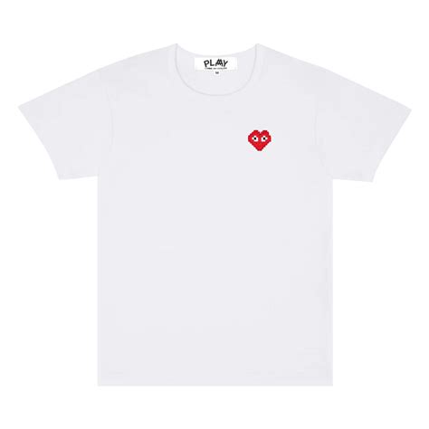 Buy Comme Des Garçons Play X Invader Mini Logo T Shirt White P1t322 3 Goat