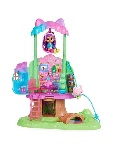 Gabby's Dollhouse Kitty Fairy's Transforming Garden Treehouse Playset