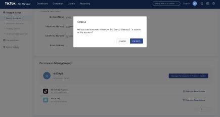Remove Your Ad Account Tiktok Business Center