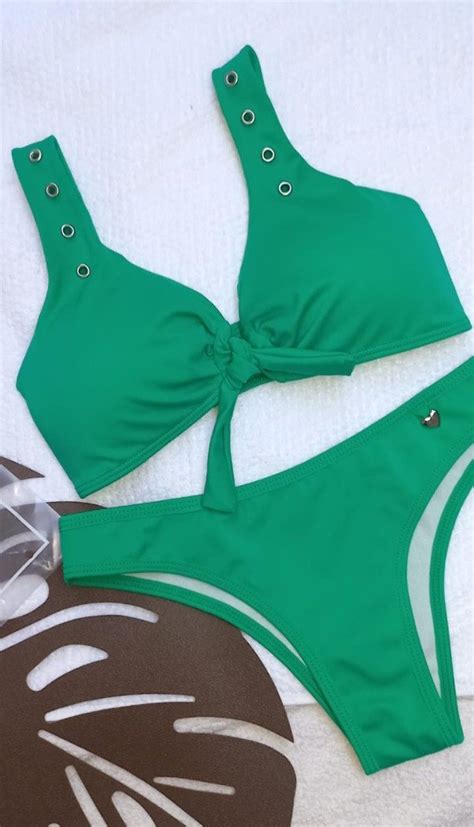 Bikini Atada Nudo Arandelas Vedetina Pineapple Indumentaria