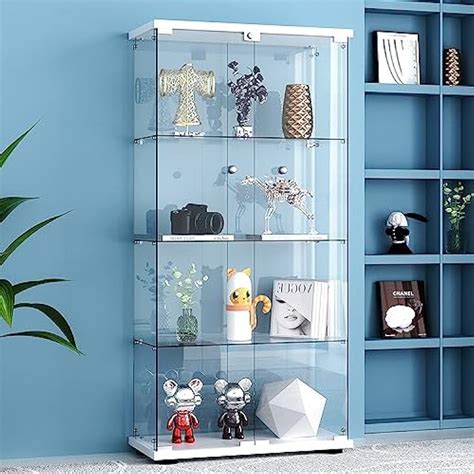 Erupta Quick Install 4 Shelf Glass Display Cabinet Algeria Ubuy