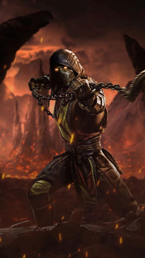 Scorpion Mortal Kombat Hd Phone Wallpaper Peakpx