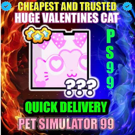 Huge Valentines Cat Ps99 Roblox Game Items Gameflip