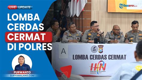 Peringati Hari Pers Nasional Ada Lomba Cerdas Cermat Di Polres