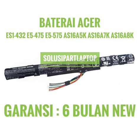 Jual Baterai Laptop Acer Aspire E5 475 E5 475G E5 476 E5 476G ES1 432