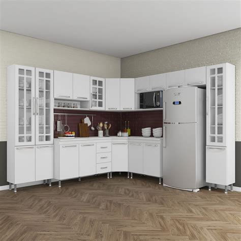 Cozinha completa D INCANTO viena modulada 9 peças 515 cm 20 portas 3