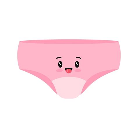 Premium Vector Cute Emoji Panties Women Sanitary Hygienic Vector Icon