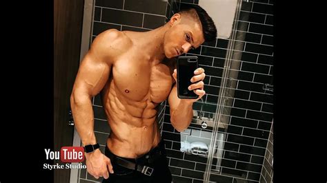 Super Shredded Fitness Model Muscle Pump Posing Flexing Power Joel