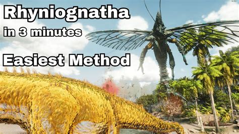 Simplest Easiest Way To Tame A Rhyniognatha 3 Minute Guide ARK