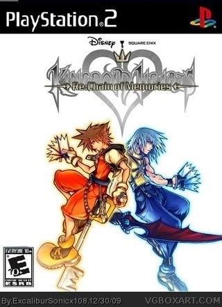 Kingdom Hearts Chain Of Memories Playstation Box Art Cover By