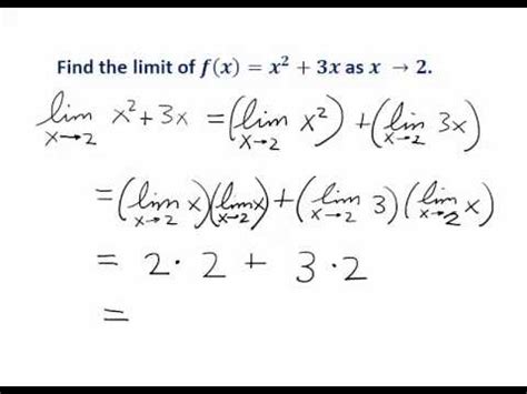 Limits Of Polynomial And Rational Functions YouTube