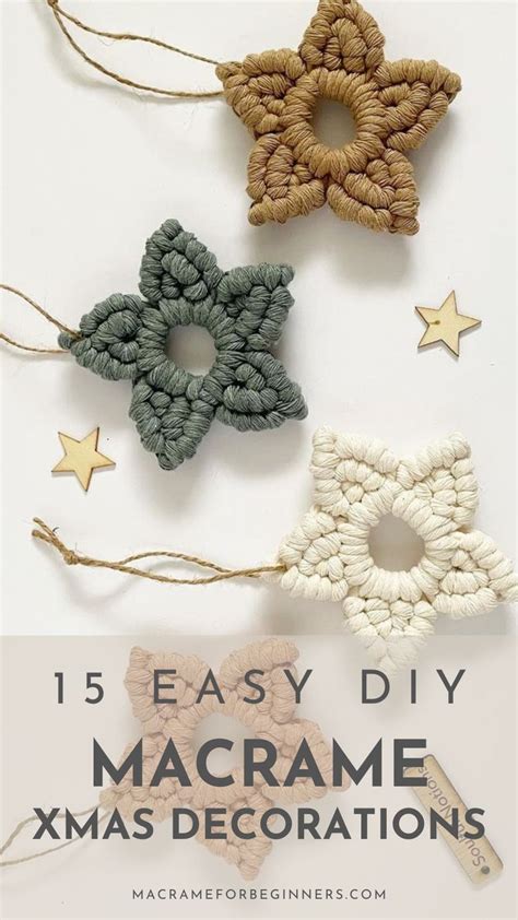 15 Gorgeous DIY Macrame Christmas Decorations By Soulful Notions