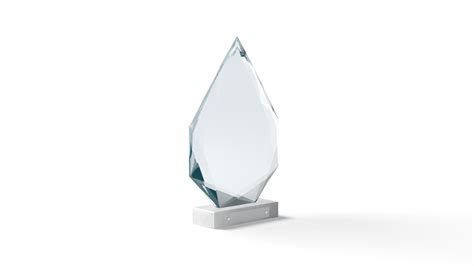 Arrow Glass Award Trophy Crystal Plaque 3d Model By Rebrandy