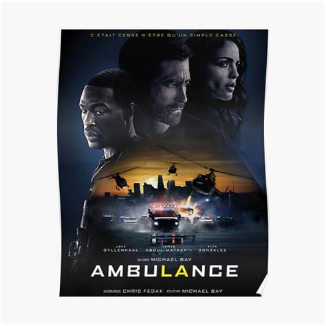 "Ambulance 2022 Movie" Poster for Sale by derrymaine | Redbubble