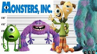 Monsters Inc. Size Comparison | Monsters University and... | Doovi