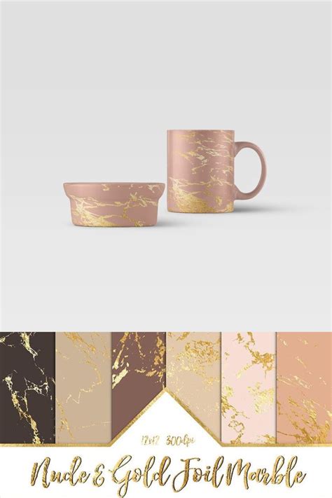 Nude Gold Foil Marble Digital Papers Gold Marble Glitter Nude Marble Gold Foil Digital Paper