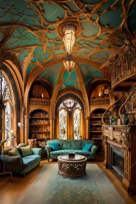 Free AI Image | Interior design beautiful castle