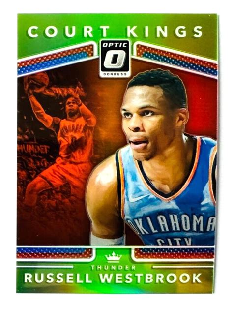 Donruss Optic Russell Westbrook Lime Green Prizm Card Court