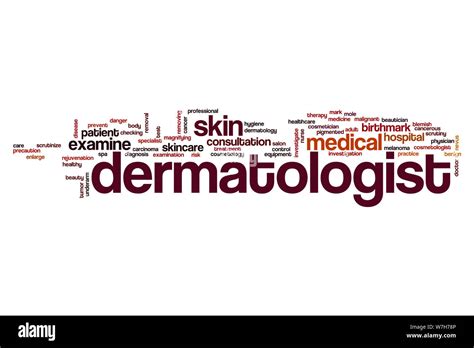 Dermatologist Word Cloud Concept Stock Photo Alamy